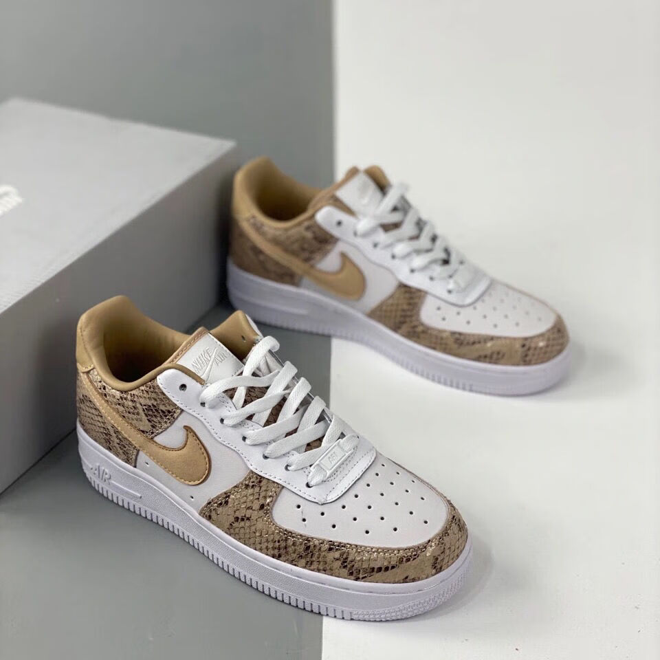 新款1low空军一号蟒蛇纹af1空军一号蛇皮板鞋公司级136