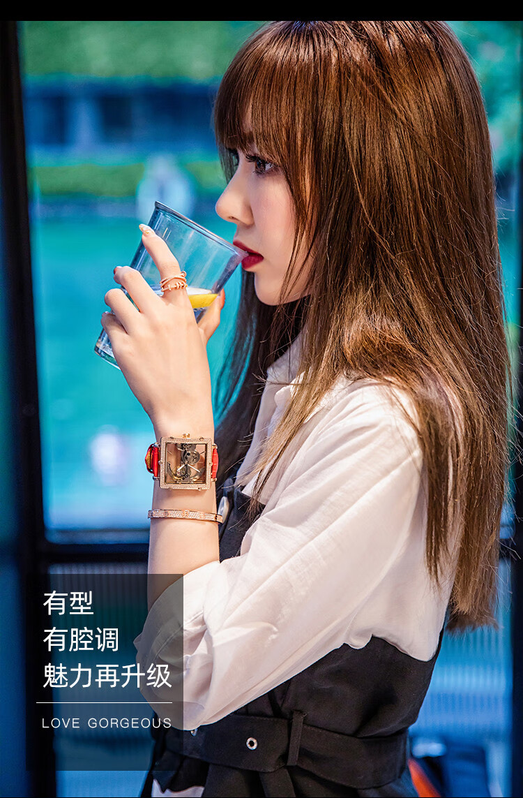 法国小众时装潮牌手表原创设计手表中性风女士手表防水霸气方形大表盘