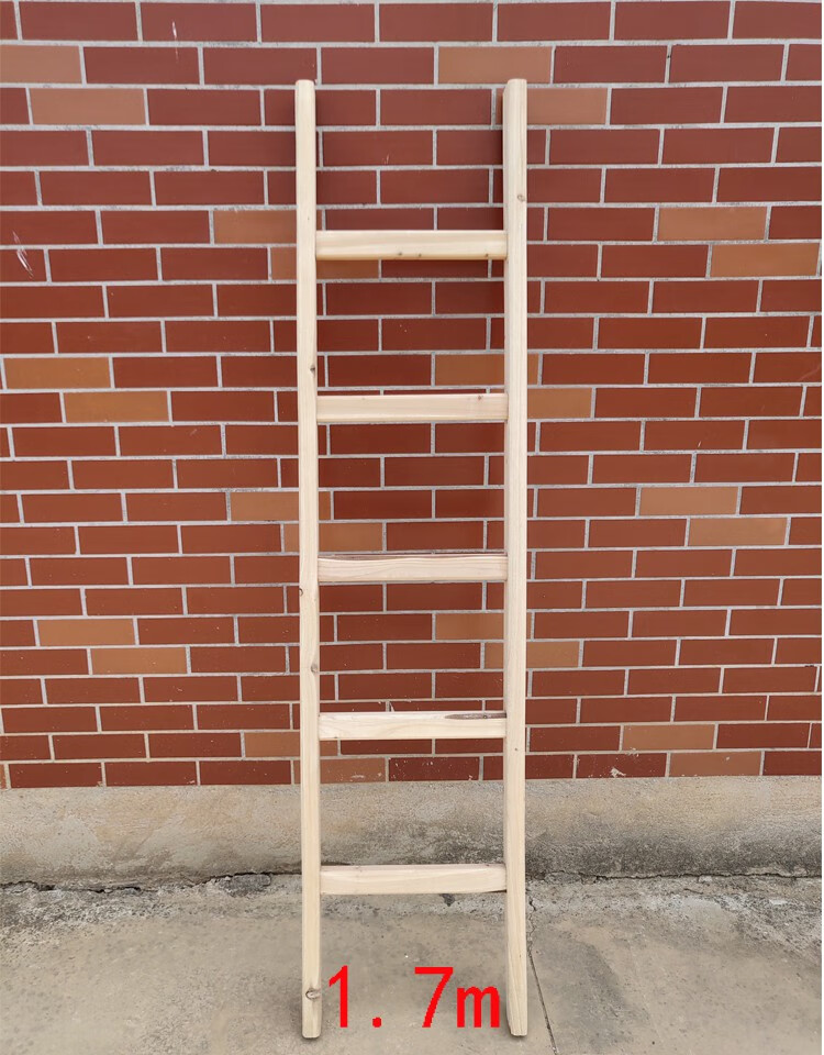 木梯子家用木梯子工地梯子家用加粗实木直梯上下铺爬梯阁楼梯安吉游戏