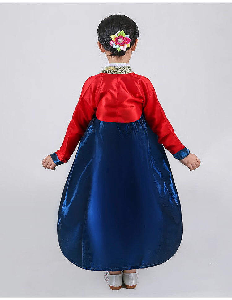 韩服儿童韩国小孩传统古装改良儿童女童韩服女宝宝童装朝鲜族六一演出