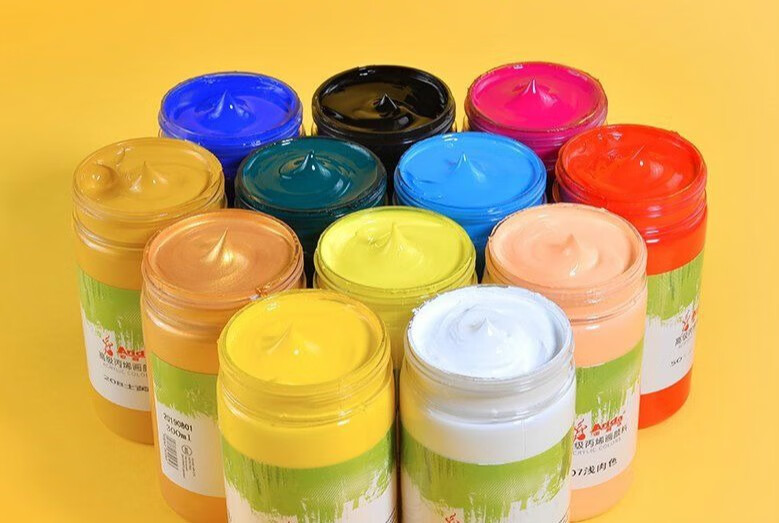 300ml丙烯画颜料防水轮胎绘画材料diy墙绘工具鞋子专用改鞋土红500ml