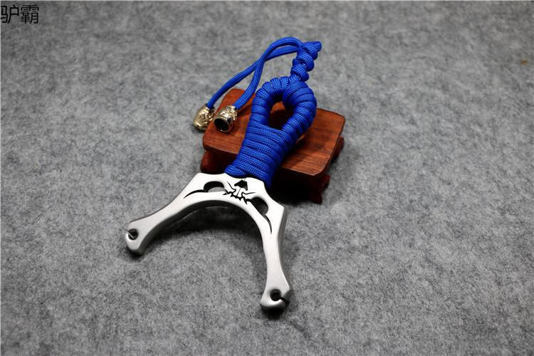 弹弓架新品卡球弹弓不锈钢铁手单股户外精准弹工器打鱼单卡珠牙签悟空