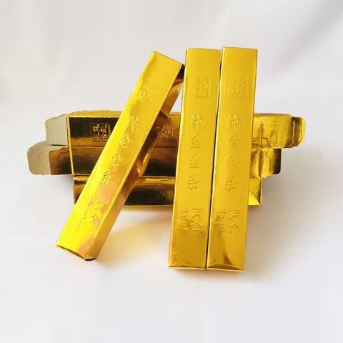 精品小金条半成品金条烧纸钱金元宝纸祭祖清明节宗教祭祀用品 100根