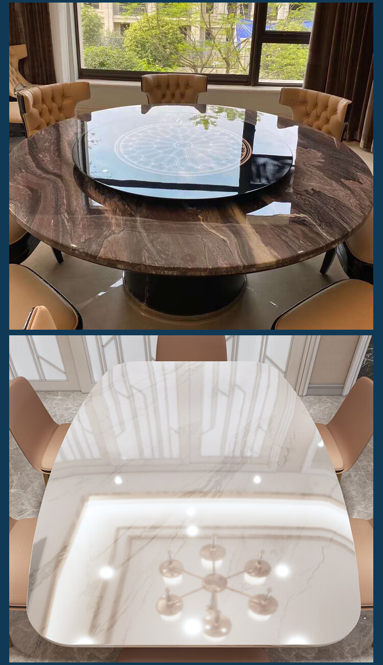 圆桌餐桌贴膜 大理石桌面贴膜餐桌圆桌茶几桌子厨房灶台面防烫透明保