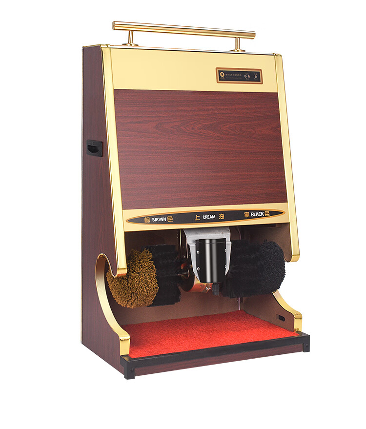 五花刷鞋机大堂用酒店大堂擦鞋机器全自动感应刷鞋机擦鞋器商用家用