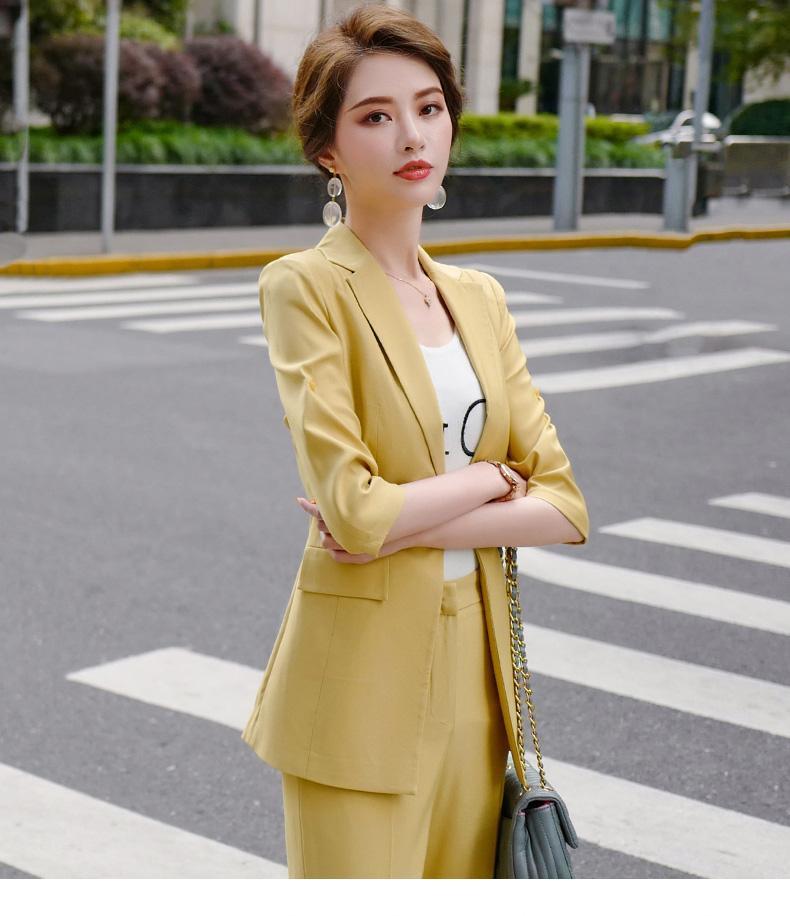 兰迪惟依西服套装女小香风职业装气质女神范总裁高端商务上班小西装