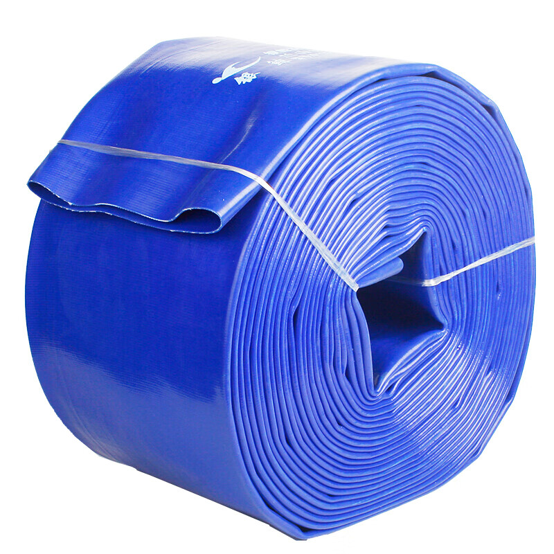 6寸150农用涂塑灌溉水带排水管软管防冻工地泥浆管耐高压耐磨6寸蓝色
