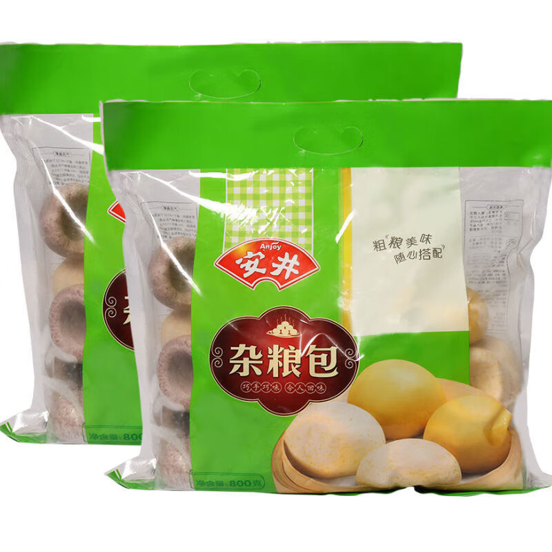 窝窝头安井 杂粮包子窝窝头800克/包约22个早餐早点玉米窝窝头速冻