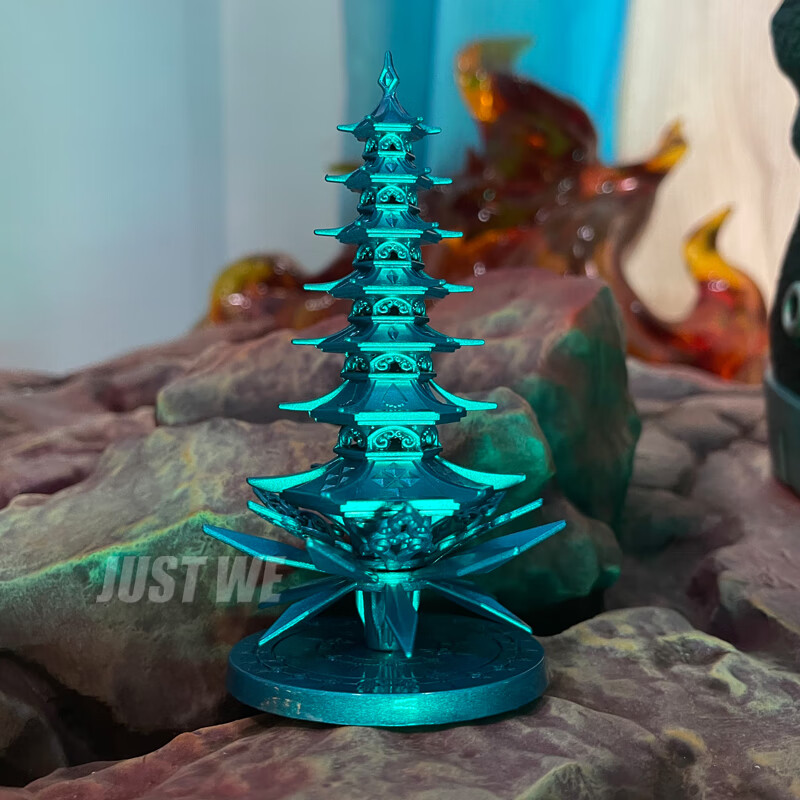 斗罗大陆动漫周边模型唐三昊天锤合金玩具摆件 宁荣荣七宝琉璃塔12.