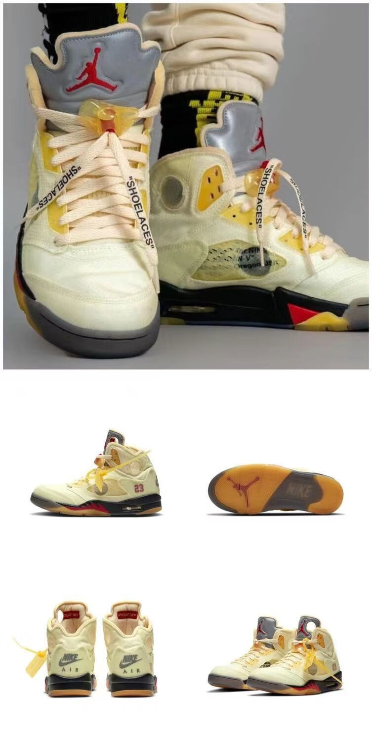 鞋气垫鞋aj男女鞋黑白蝉翼冰蓝乔5大巴黎流川枫郭艾伦 新鲜王子 aj5