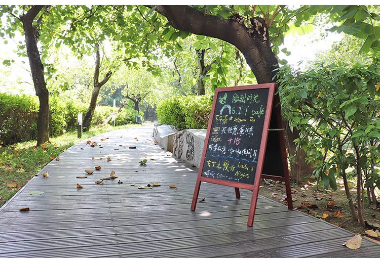 木质防风双面黑板广告牌展示牌商用宣传板小黑板店铺用户外立体式黑色