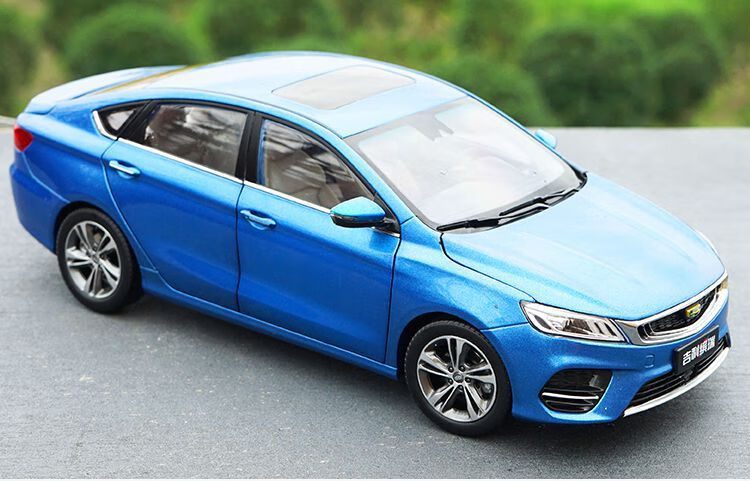 吉利缤瑞模型 1:18吉利缤瑞车模 geely 合金仿真汽车模型 米兰白