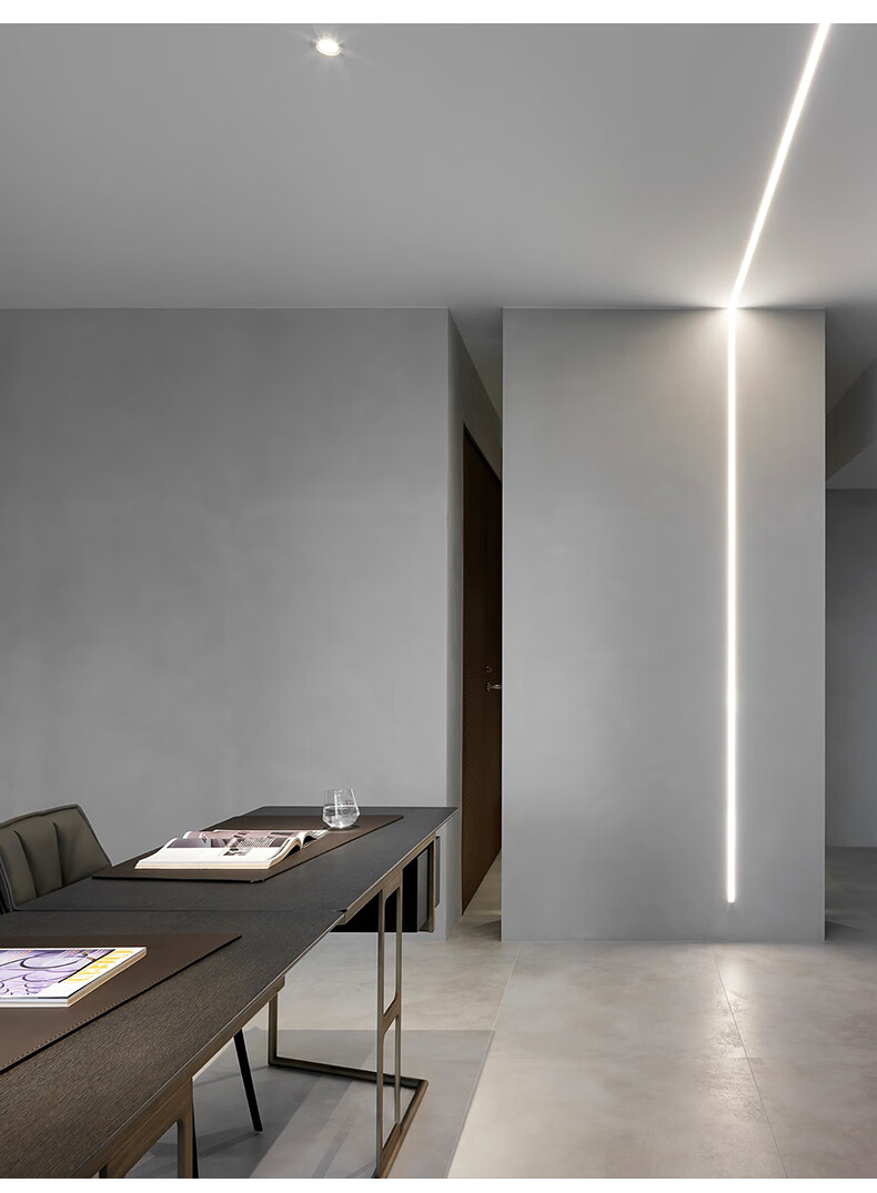 线性灯客厅无主灯过道线形灯具灯饰定做专业设计师一对一服务4000k暖