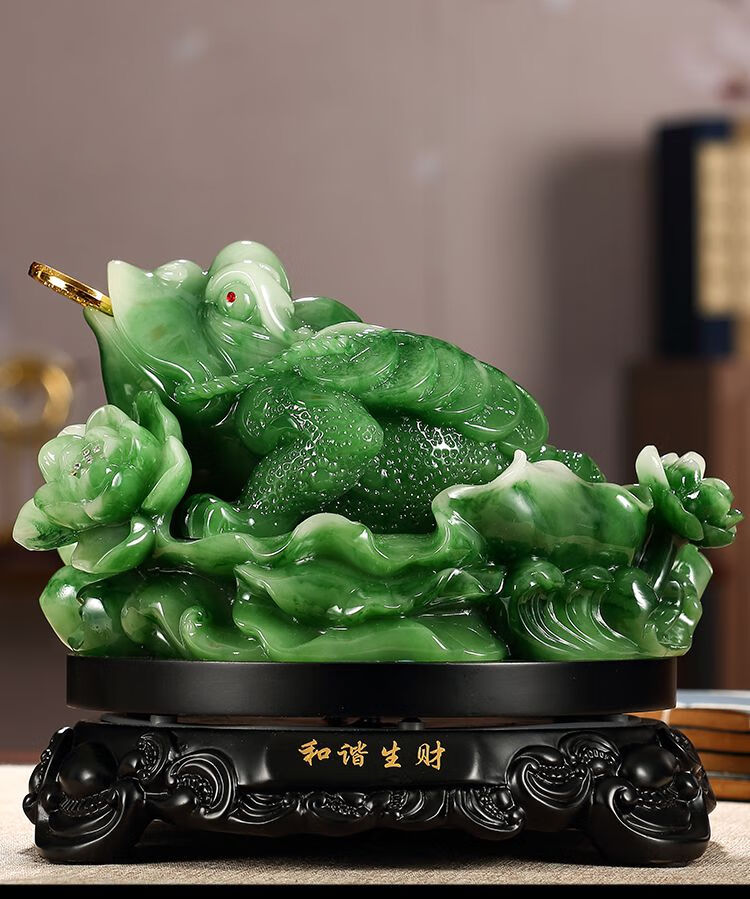 金蝉摆件蟾蜍摆件工艺品摆件办公室书房摆件金蟾摆件三足金蝉大号蟾蜍