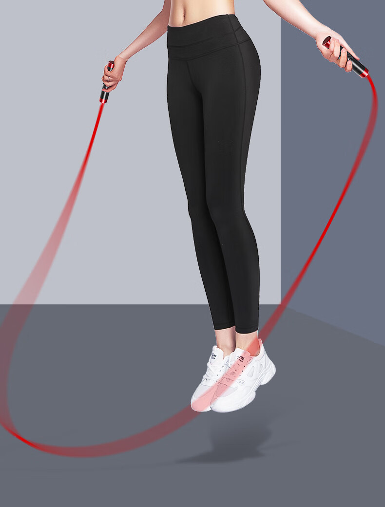 堂峻跳绳健身运动成人负重跳绳加粗绳中考专用竞速运动绳官同款 黑色