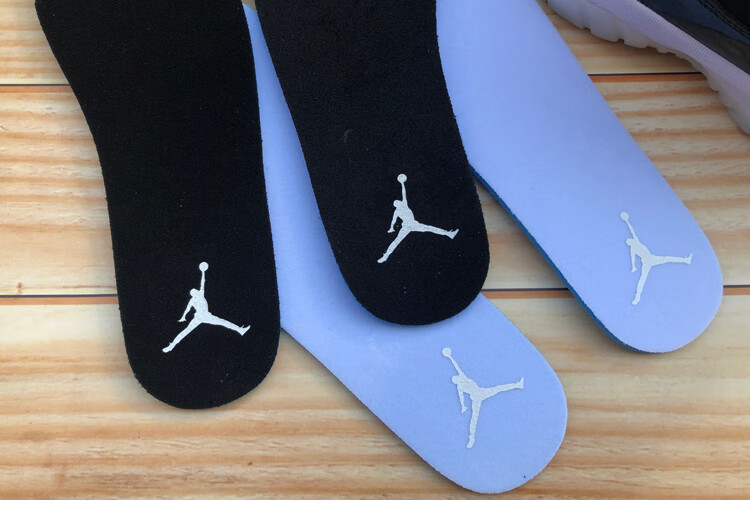 适配aj1鞋垫黑脚趾禁穿男女运动zoom鞋垫aj6乔丹篮球鞋垫 白色 36