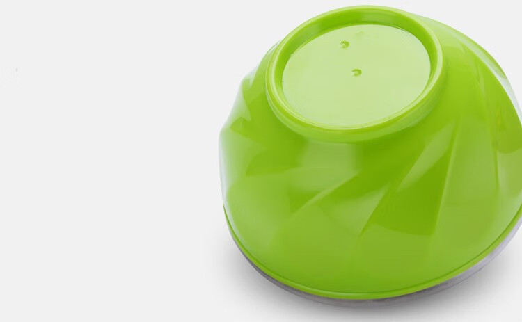 千聚双层隔热碗碗儿童米饭碗防烫彩色防摔家用小孩不锈钢大碗15cm6个