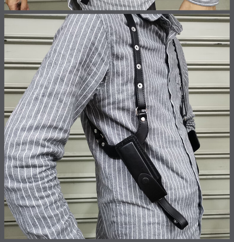 mdugm92腋下枪套1911背带特工便衣隐形内置影视舞台道具007m92肩挎男