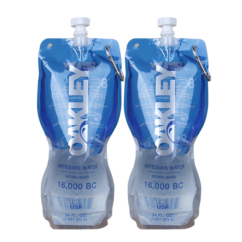 奥克利饮用水1l12袋美国oakley奥克利天然矿泉水旅行便携饮用水运动4