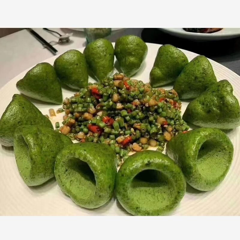 荠菜窝窝头早餐速冻绿色营养食品配杂粮 10个荠菜试吃装