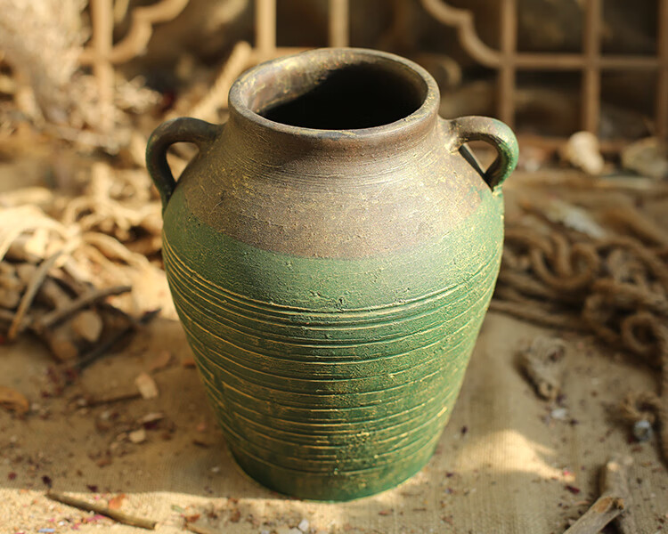 土陶罐多肉植物老桩盆花盆器大号复古红陶土粗陶盆陶罐透气法师hp417