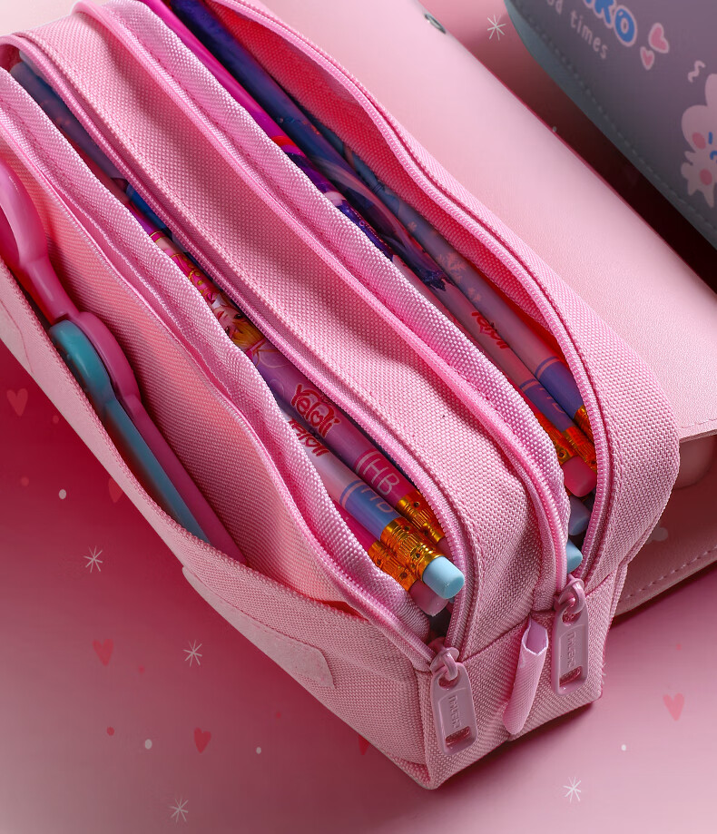 姒桀 网红解压笔袋文具盒女孩小学生铅笔袋减压文具袋ins日系儿童大