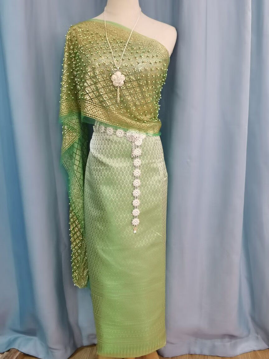 西双版纳傣族服装女傣装女装傣泰民族星光夜市 15款(五件套)贝曾鸡蛋