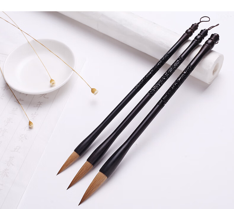 文之宝黄鼠狼毛笔纯狼毫狼毫中楷狼嚎狼豪笔头狼毛好狼毫笔书法级书法