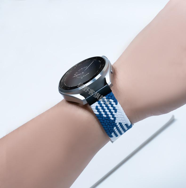 三星手表表带原装 三星手表galaxy watch 4/classic active 1/2代编织