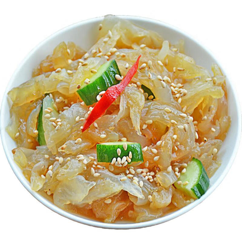 棠鲜生海蜇丝 海蜇皮温州特产海蛰头哲皮菜 生鲜 225g*6袋 海蜇丝