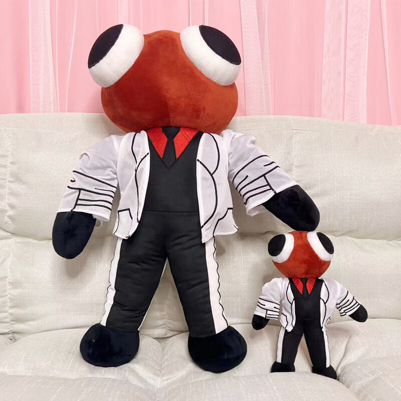 rainbow friends roblox蓝色皇冠公仔彩虹朋友周边毛绒玩偶 四手怪