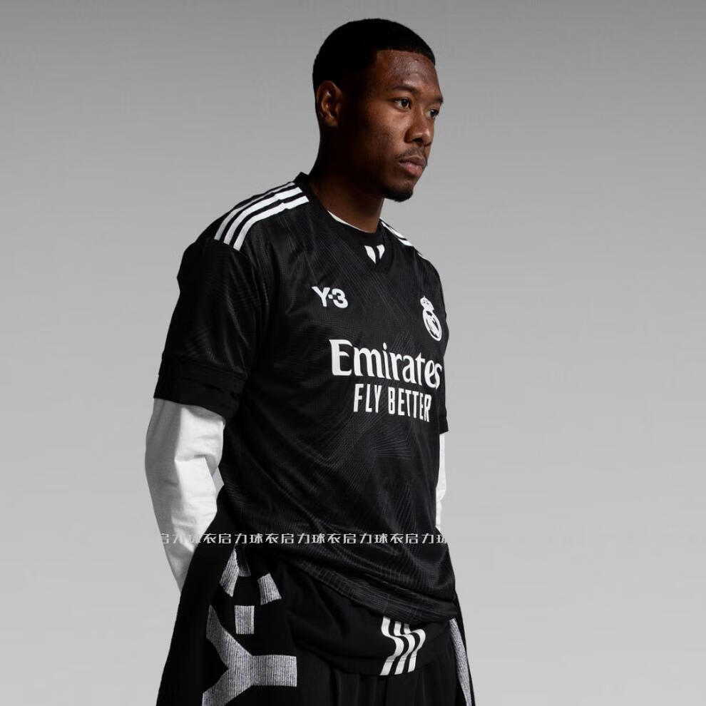 滕讯体育nba同款嫦缤y3皇马球衣120周年黑龙色联名纪念版7号姆巴佩9号