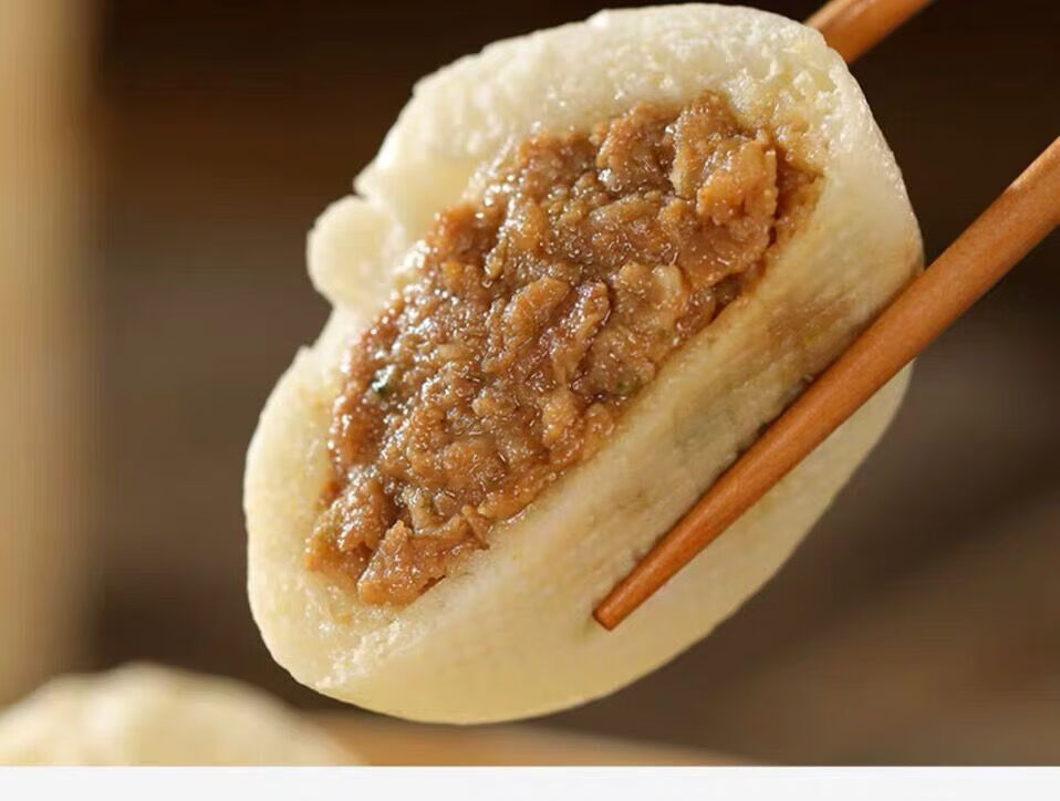 五亭扬州特产速冻鲜肉包子早餐方便速食三丁包3012只2袋
