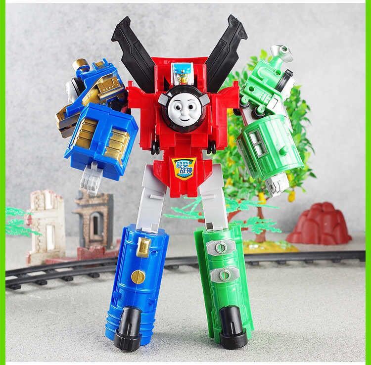 浮歌多乐谷汽车托马斯变形托马斯小火车三合一合体变形车变形金刚玩具