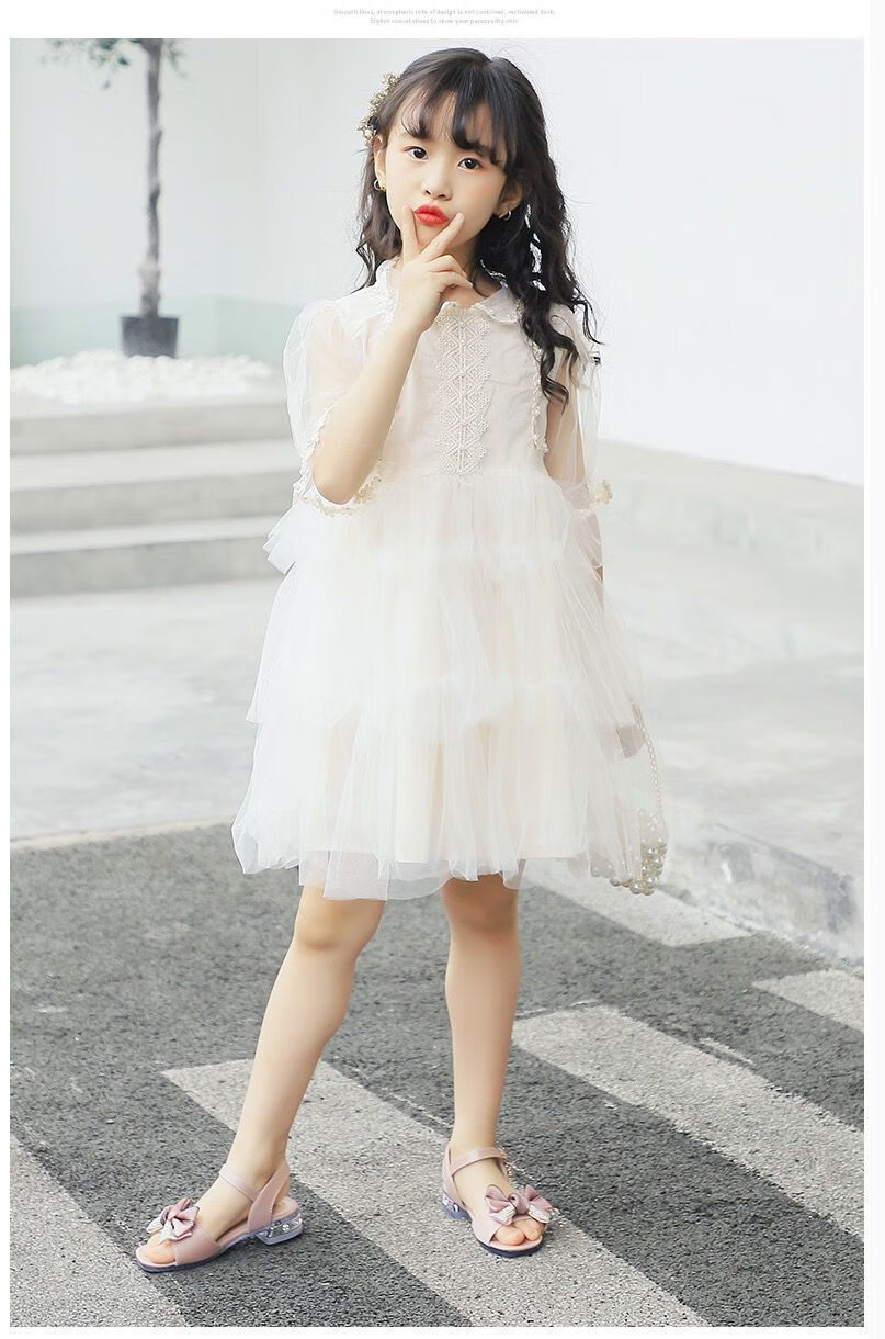 【现货速发】女童凉鞋公主蝴蝶结舞蹈凉鞋2022夏韩版水钻鱼嘴凉鞋中大