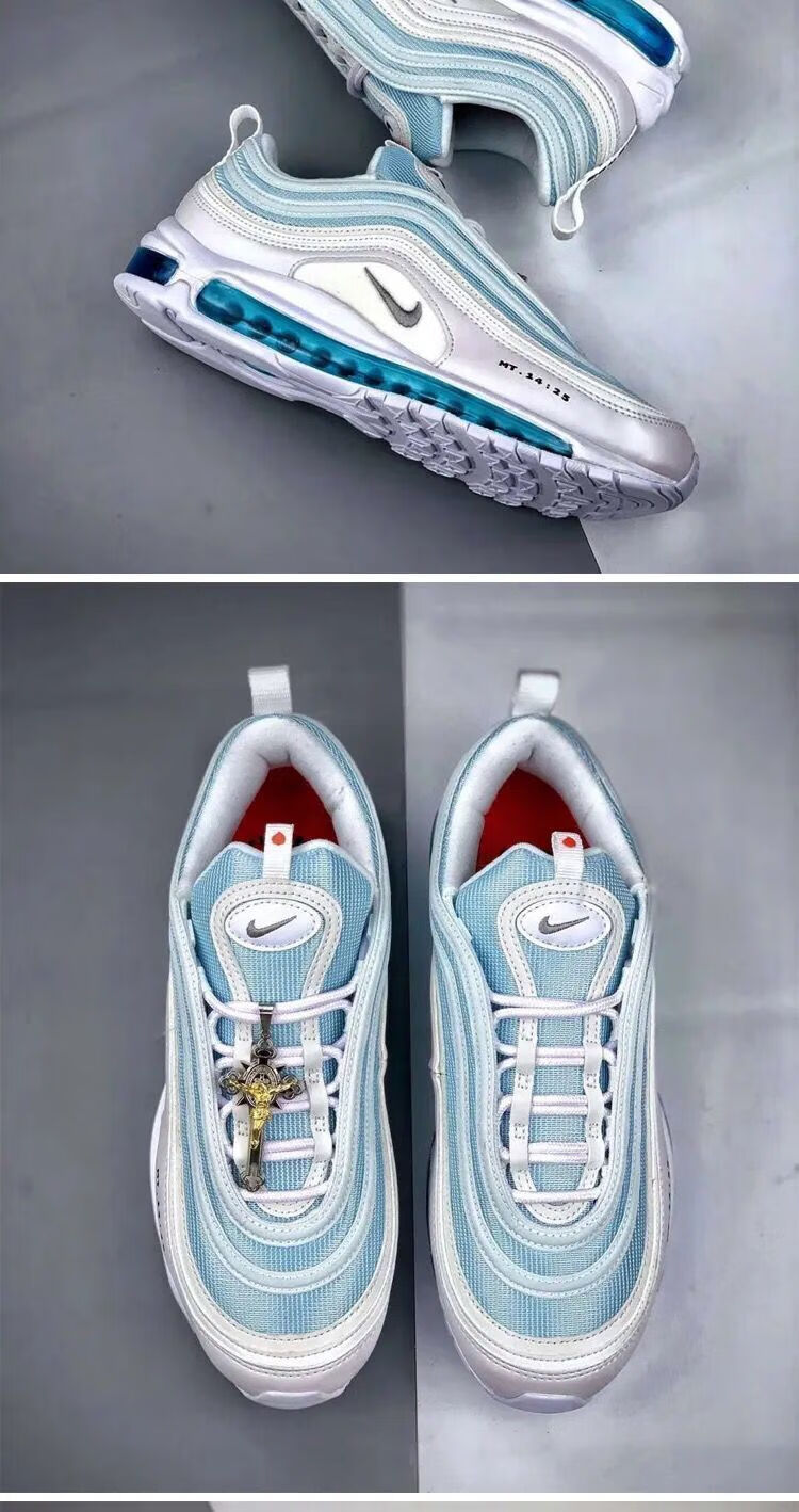 97耶稣圣水973m反光 撒旦 上海万花筒气垫运动鞋男鞋女鞋 max 97 撒旦