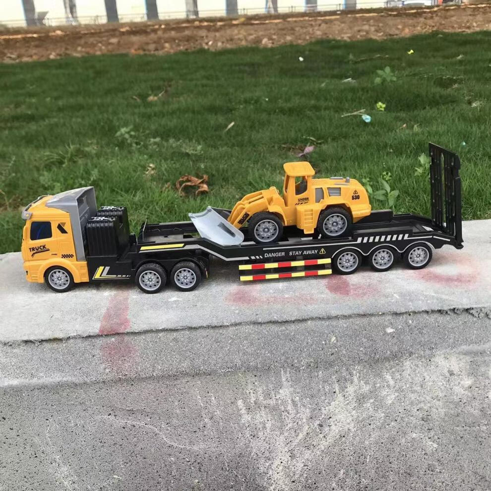 遥控卡车拖头模型无线遥控车半挂拖头工程车重型运输大卡车自卸车男孩