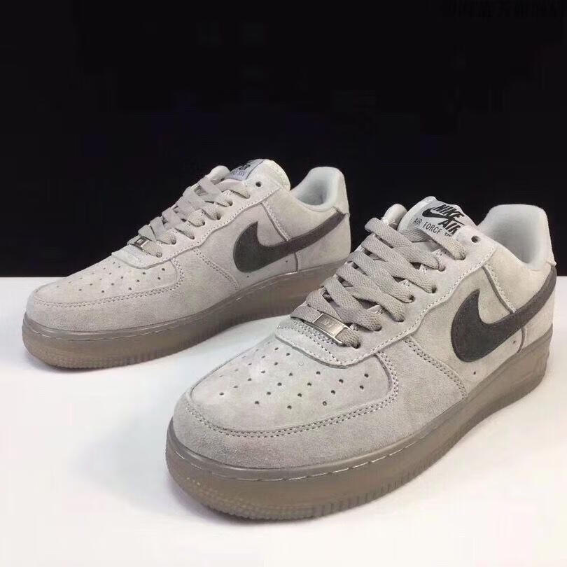 空军一号 af1 灰色 卫冕 麂皮男女鞋高帮低帮板鞋休闲大童运动鞋aj男