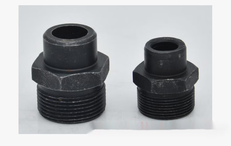 液压对丝接头焊接式端直通管接头988焊接接头碳钢公制单头丝接头 m42*