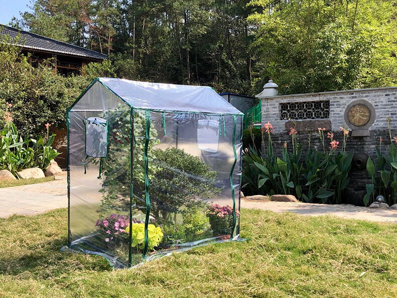 家用溫室小花棚花卉暖房防凍保溫暖棚冬季陽臺庭院花園花架遮雨棚家用