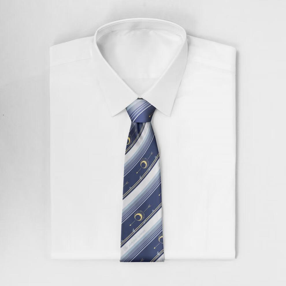 贺礼】现货 原创设计jk/dk制服领带蓝色领结情侣男女骑行 平角领结