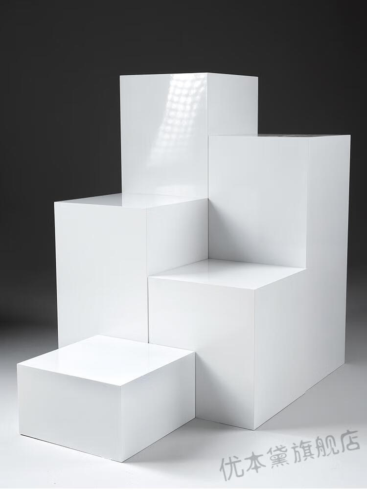 地台模特高低展示台服装店流水台展示架方形几何体直播地台摄影摆件
