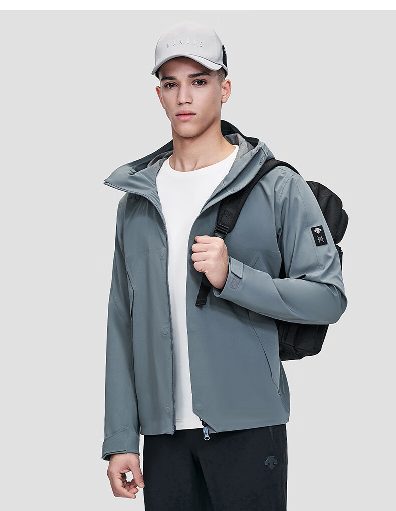 descente迪桑特都市通勤男子梭织运动外套春季新款上衣d2131djk81幻象