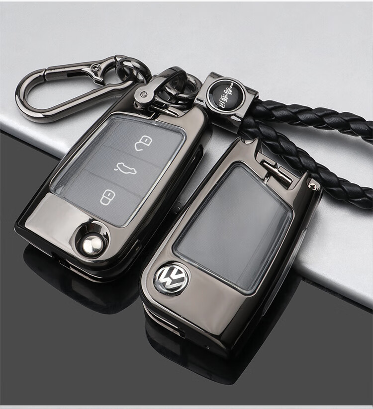 适用于上汽大众新朗逸plus钥匙套18201921款朗逸启航专用车壳包扣金属