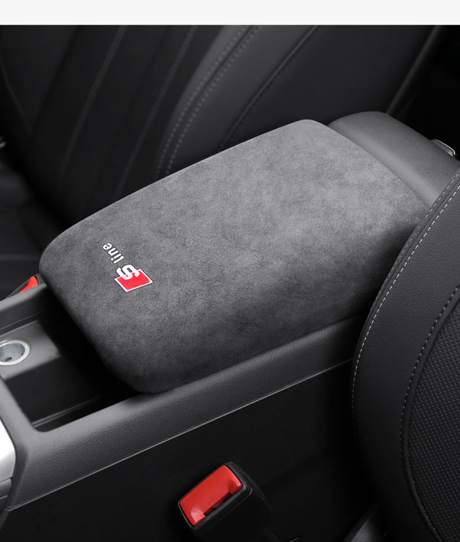 alcantara奥迪新a4l扶手箱套盖a5s4s5内饰改装翻毛皮车内装饰用品