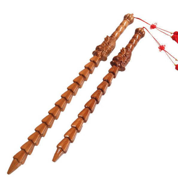 道教法器 四棱柱 打神鞭桃木打神鞭 姜太公法器 清漆小号【图片 价格