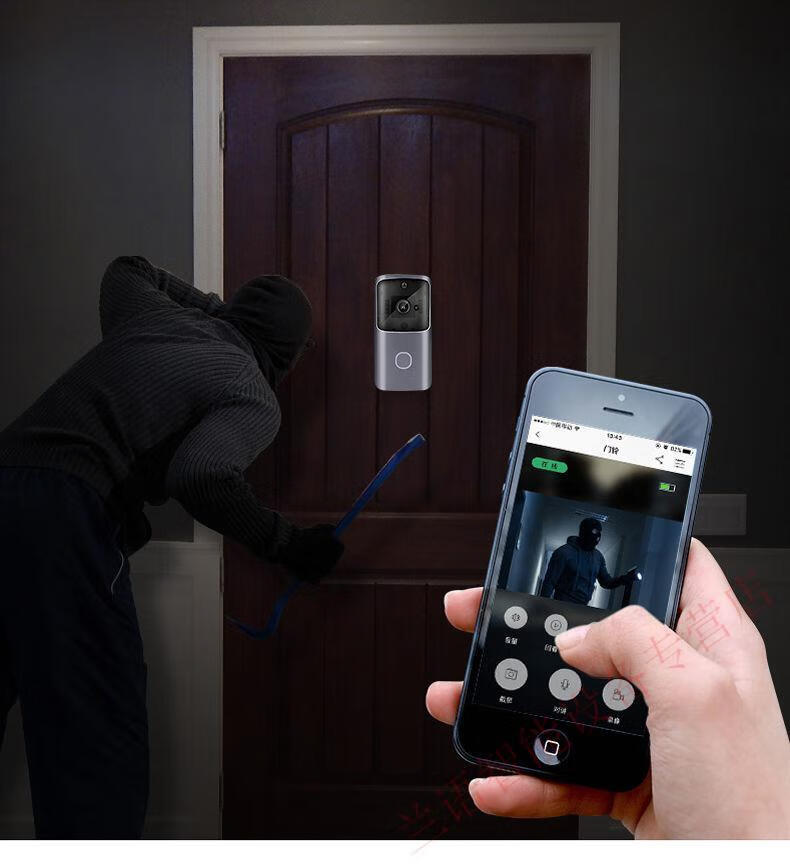 可视门铃无线家用智能对讲wifi手机远程监控防盗门电子猫眼摄像头布谷