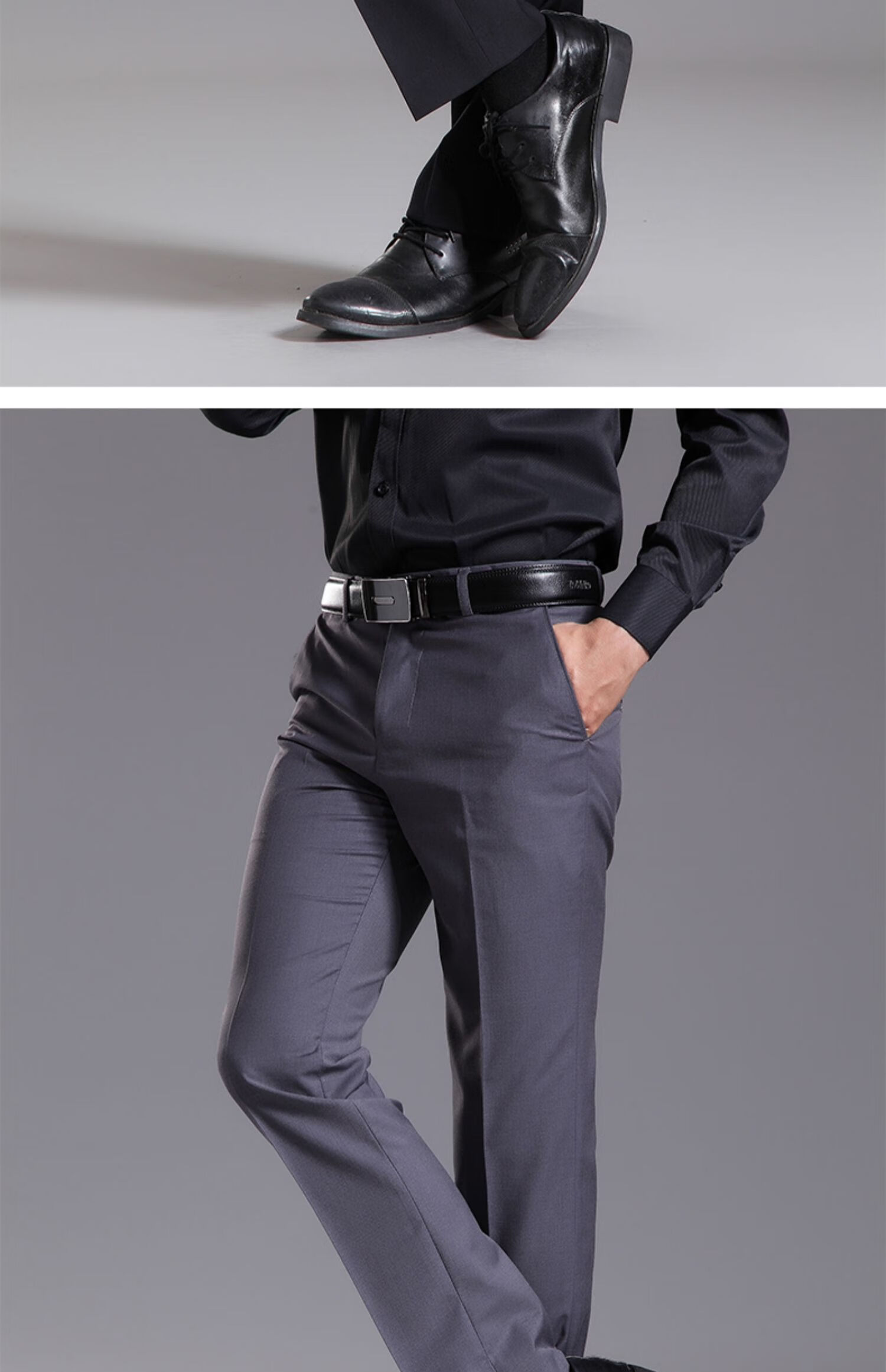 aex男装定制裤长度休闲裤西裤男士正装修身职业商务薄款透气凉爽轻薄