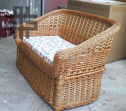 雄魄柳编沙发田园藤编藤椅子阳台卧室休闲双人新款上市低价订白色单人