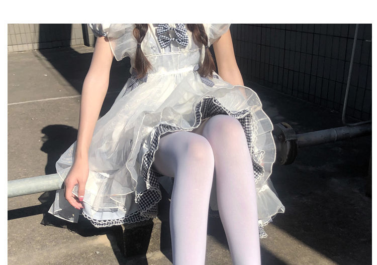 光腿神器夏季奶白色连裤袜仙气甜美炸街白丝袜cosplay袜子白色初恋加